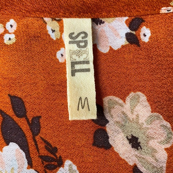 🎉HP🎉EUC🍁 Vintage Spell Gypsy Dancer Gown in Maple size medium - Picture 12 of 14